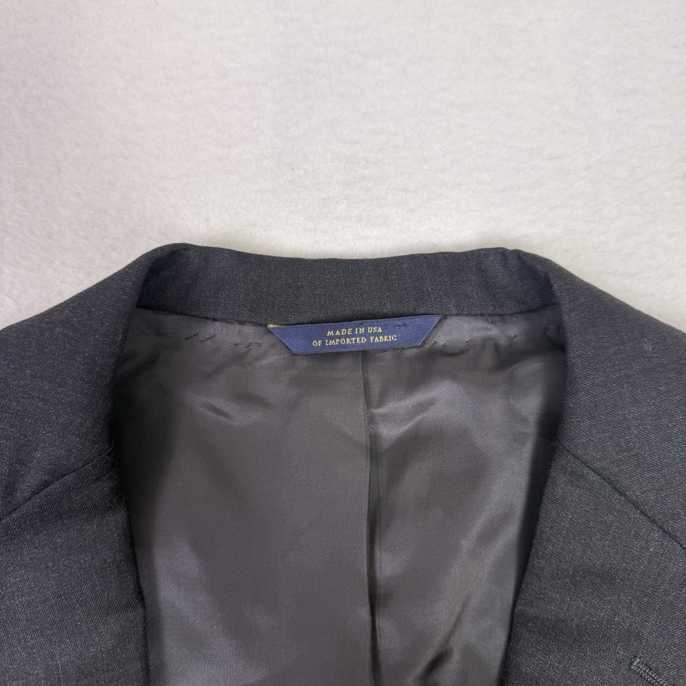 Brooks Brothers 1818 Regent Blazer 42R Gray Estrato Wool Sport Coat Suit Jacket - Picture 2 of 11